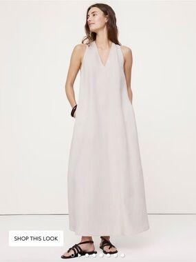 Banana Republic Light Beige Maxi Dress